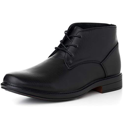 alpine swiss Men's Leather Lined Dressy Ankle Boots