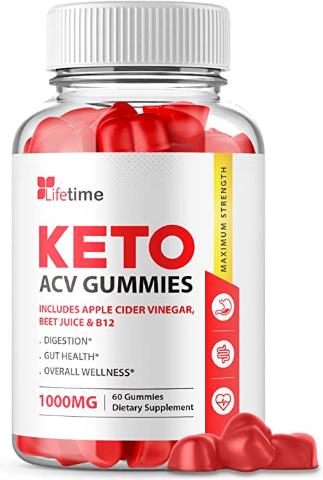 Lifetime Keto Plus ACV Gummies - Official Formula, Vegan, Non GMO - Lifetime Keto acc Gummies, Life Time Keto Gummies with Apple Cider Vinegar, Vitamin B12, Beet Root, Pomegranate Juice (60 Gummies)