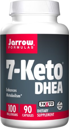 Jarrow Formulas 7-Keto DHEA, Enhances Metabolism, 100 mg, 90 Caps