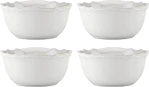 Lenox 895710 French Perle Bead All-Purpose Bowls, Set Of 4 White