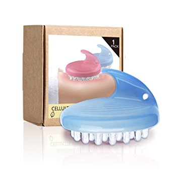 Bath & Body Massage Brush Cellulite Massager in 2 color options By SWISSELITE