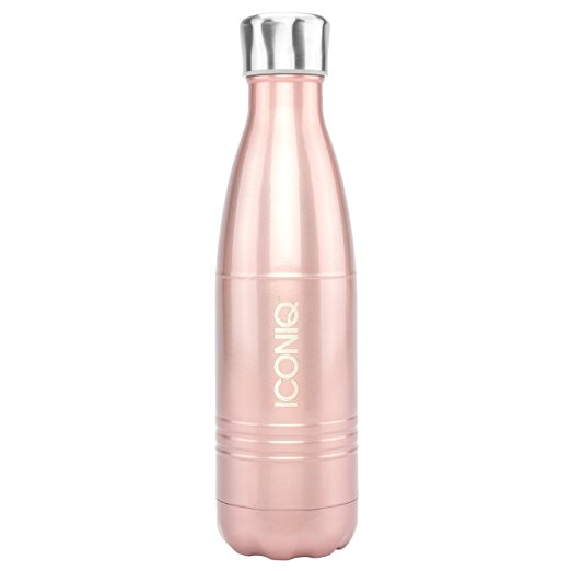 ICONIQ Stainless Steel Vacuum Insulated Water Bottle, 17 Ounce