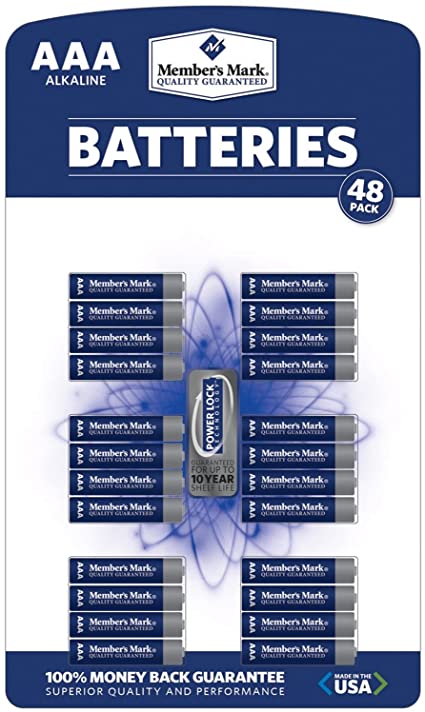 Member's Mark AAA Alkaline Batteries - 48 pk.