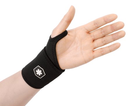 Wrist Support Wrap for Carpel Tunnel Syndrome, Sprained Wrist, and Keyboard / Typing Support by ICEWRAPS Fitness IWF8832