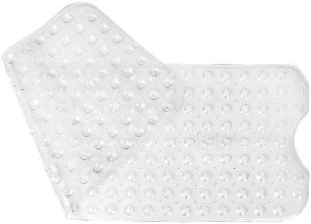Clear PVC - Bathtub Mat - Shower Mat - Anti Slip - Anti Bacterial - Latex-Free - Eco-Friendly - 16" x 38" By Utopia Bedding