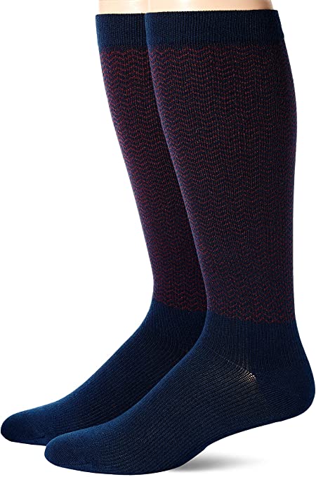 Dr. Scholl's Men's American Lifestyle Compression Over the Calf Socks 2 Pair Sockshosiery