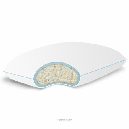 LINENSPA Shredded Memory Foam Pillow with Gel Memory Foam - Queen