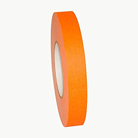 Polyken 510-Neon Premium Fluorescent Gaffers Tape: 1 in. x 50 yds. (Fluorescent Orange)