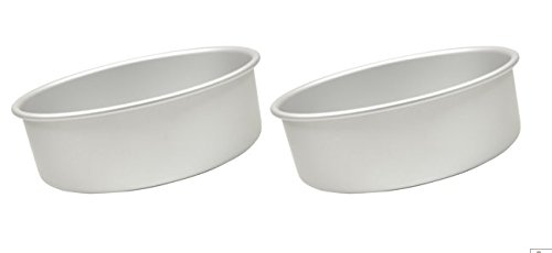 Fat Daddio's Anodized Aluminum Round Cake Pan, 4-Inch x 2-Inch, SET OF 2
