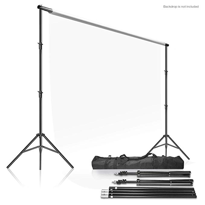 LimoStudio Photo Video Studio 10Ft Adjustable Muslin Background Backdrop Support System Stand, AGG2862