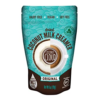 Coconut Cloud: Shelf Stable Vegan Coffee Creamer | Keto Friendly, Unsweetened Coconut Milk Powder | Low Sugar, Dairy Free, Non-GMO, Plant Based, Gluten & Soy Free, USA Made, Original 6 oz
