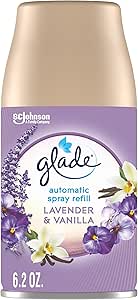 Glade Automatic Spray Refill, Air Freshener for Home and Bathroom, Lavender & Vanilla, 6.2 Oz