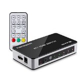 Tomsenn 4K x 2K 4 Port High Speed HDMI Switch 4x1 with Picture-In-Picture PiP Feature and IR Wireless Remote Control
