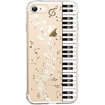 iPhone 7 Case, SwiftBox Cute Cartoon Case for iPhone 7 (Piano)