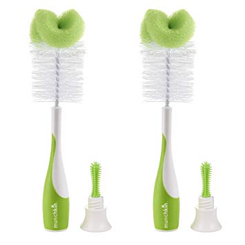 Sponge Bottle Brush, 2 Pack, Green