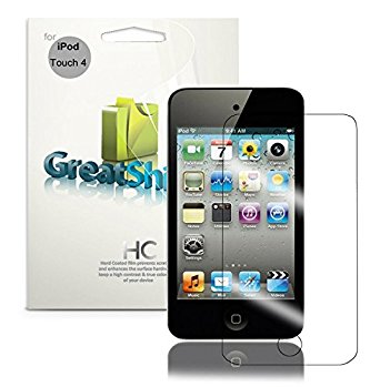 GreatShield Ultra Clear Screen Protector Film for iPod Touch 4th Generation -3-Pack (Clear (HD))