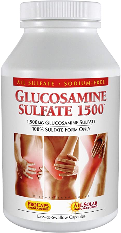 Andrew Lessman Glucosamine Sulfate 1500 - 270 Capsules - 100% Sulfate Form, Research Established Ingredient and Levels for Support of Healthy Joint Tissue. Retains Elasticity and Healthy Structure