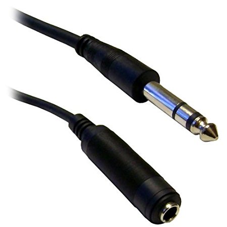 C&E CNE40391 50-Feet 1/4-Inch Stereo Extension Cable, TRS, Balanced, 1/4-Inch Male to 1/4-Inch Female