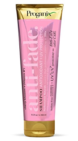 Proganix Vitamin B5 Anti-Fade Shampoo, Cherry Blossom, 8.5 Ounce