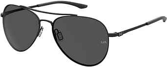 Under Armour Instinct UA0007/G/S Aviator Sunglasses for Men   BUNDLE With Designer iWear Eyewear Kit