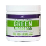 Dr Axe- GREEN SUPERFOOD- Raw Organic Vegetable Supplement Powder- For Energy Metabolism Detox Digestion- Vegetable Antioxidant Super Fruit Adaptogen Herb Probiotic Enzyme- 25 servings 73 g