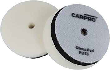 CARPRO Gloss Pad - Extreme High Gloss, Made of Unique Japanese Open Cell Polyurethane Foam, Beveled Profile, Both Dual Action and Rotary Machines - 3" (Pack of 1)