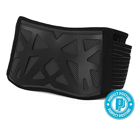 NEW DESIGN Lumbar Back Brace: #1 Recommended, Advanced Honeycomb Technology, Premium Material, Comfortable, Durable, Adjustable!! Lower back pain relief, Perfect Posture. (Size 4, 36- 39")