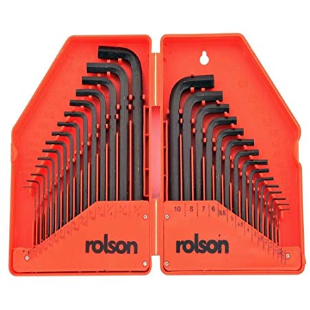 Rolson 40345 Hex Key, 30 Pieces