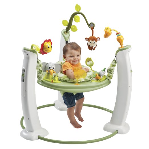 Evenflo Exersaucer Jump and Learn Stationary Jumper - Safari Friends