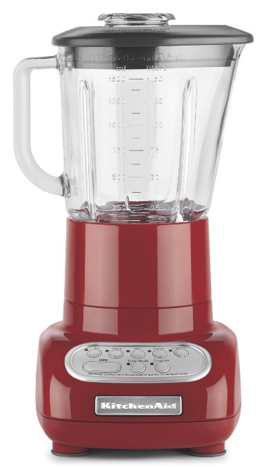 KitchenAid 5-Speed Blender with Glass Blender Jar, Empire Red