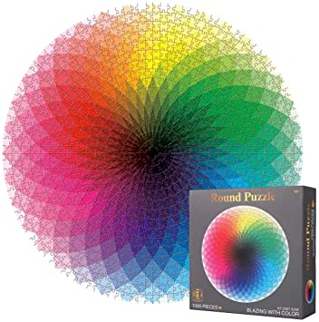 1000 Piece Puzzles for Adults, Gradient Color Rainbow Jigsaw Puzzle Difficult and Challenge (Gradient Puzzle)