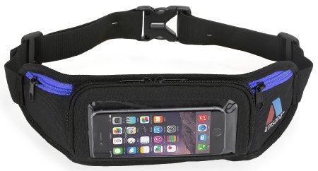 Amsana™ Running Belt for iPhone 6 & Android Smartphones   Touchscreen Compatible