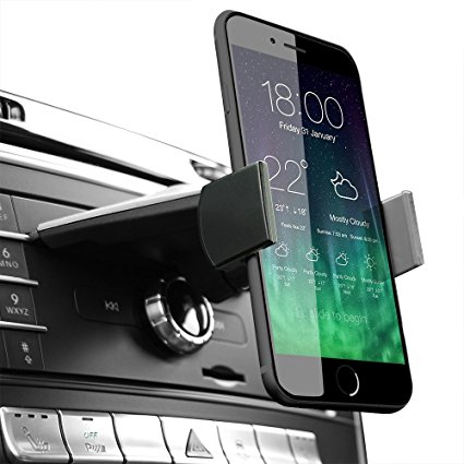 Koomus CD-Air Pro Universal Smartphone Car Mount Holder Cradle for CD Slot, Black