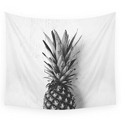 Fresh Pineapple Printed Wall Art Hanging Tapestry Dorm Decor (51"H x 60"W,Pineapple)