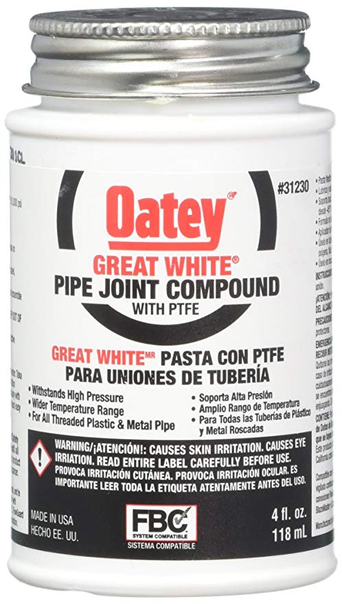 Oatey Pipe Joint Compound 4 Oz White