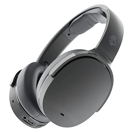 Skullcandy Hesh Active Noise Cancellation Wireless Over-Ear Headphone with Up to 22 Hours of Battery, Rapid Charge (10 min = 3 hrs), Built-in Tile Finding Technology (Chill Grey)