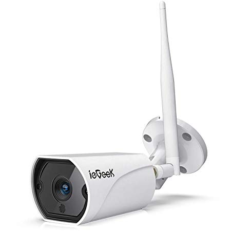 Outdoor Security Camera,ieGeek Surveillance Camera WiFi IP CCTV Camera with 2-Way Audio,Stronger WiFi,30m IR Night Vision,Smart Motion Detection,Remote View-iOS,Android,PC