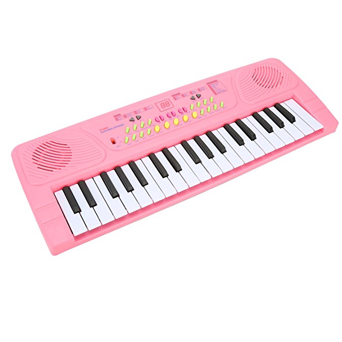 aPerfectLife 37 Key Multi-function Electronic Play Keyboard Kids Piano with Microphone