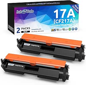 INK E-SALE 17A Compatible Toner Cartridge Replacement for HP 17A 19A CF217A CF219A Toner Cartridges for use with HP Pro MFP M130 M102 Series M102w M102a MFP M130nw M130fn Printer New Version 2Packs