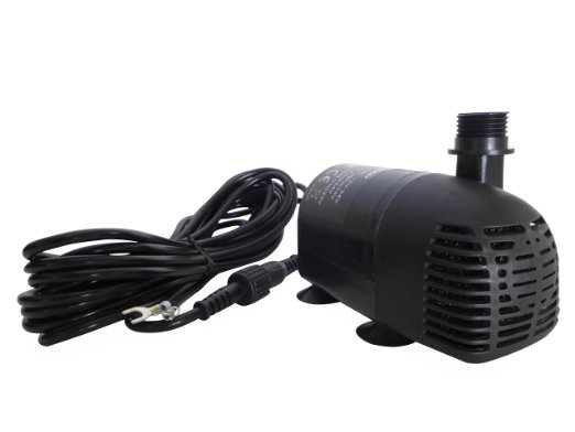 12V DC Brushless Submersible Water Pump for DIY Solar Powered pond, fountain, water feature, hydroponics, aquarium, aquaculture (solar panel not included)