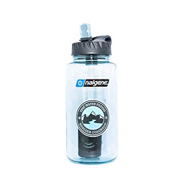 Epic Nalgene OG | Water Filtration Bottle | Wide Mouth 32 oz | American Made Bottle | USA Made Filter Removes 99.99% of Tap Water Contaminants Lead Chlorine Chromium 6 Arsenic Chloroform