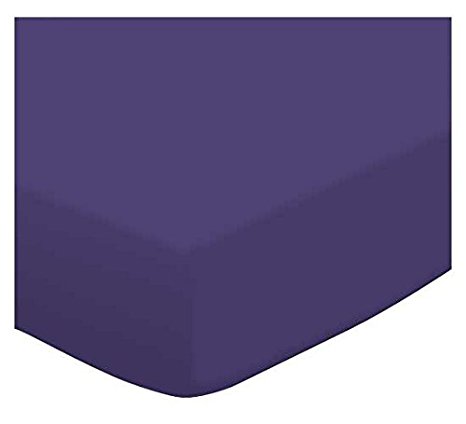 SheetWorld Fitted Pack N Play (Graco) Sheet - Purple Jersey Knit - Made In USA