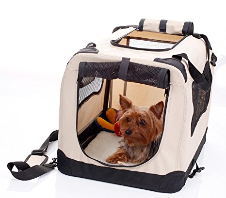 2PET Folding Soft Dog Crate for indoor, travel, training