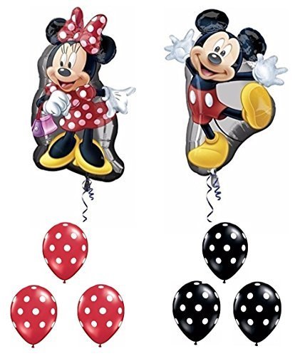 Mickey and Minnie Mouse Full Body Supershape Balloon Set by Party Supplies
