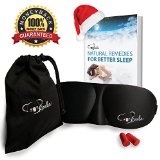 Boxing Day Sale Best Luxurious Eye Mask Contoured Sleep Mask to Block Light and Enhance Sleep Multi Use for Insomnia Shift Work and Travel Includes Ebook Carry Pouch Ear Plugs By the Koala Brand