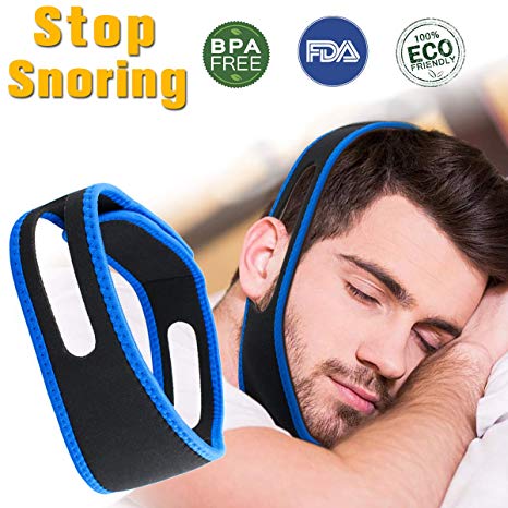 Anti Snoring Chin Strap,Snoring Solution Anti Snoring Devices Effective Stop Snoring Chin Strap for Men Women Adjustable Snore Reduction Chin Straps Snore Stopper Advanced Sleep Aids for Better Sleep