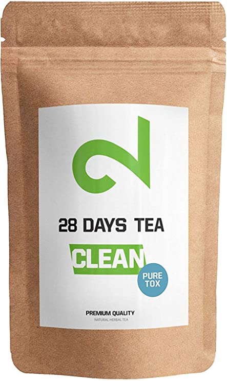 DUAL CLEAN-28 Days PureTox Tea | for Women & Men | Traditional Active Herbal Complex | 85g Loose Leaf | Without Additives | 100% Natural | Vegan & Gluten-Free | Made in Germany