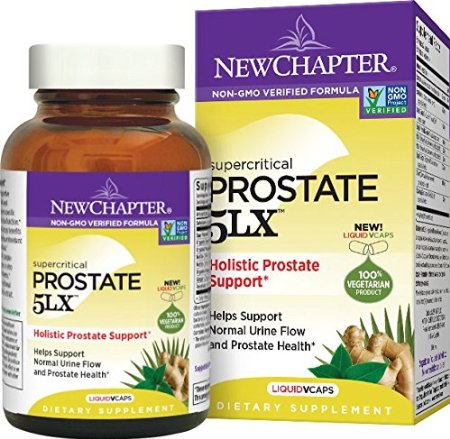 New Chapter Prostate 5LX Prostate Supplement with Saw Palmetto  Selenium - 120 ct Vegetarian Capsule
