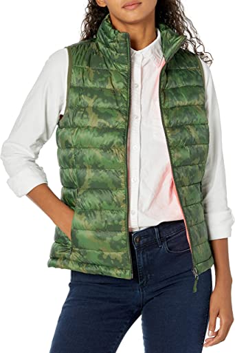 Amazon Essentials Women's Lightweight Water-Resistant Packable Puffer Vest