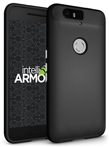 Nexus 6P Case, intelliARMOR Nexus 6P - Sentry Series [Black] Ultra Rugged - The Smarter Nexus 6P Case - Lifetime Warranty